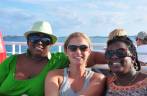 Novas amigas no ferry entre Dockyards e Hamilton, em Bermuda